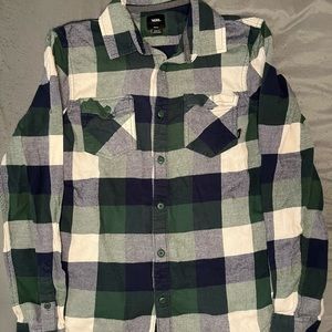 Vans Slim Fit Green Flannel